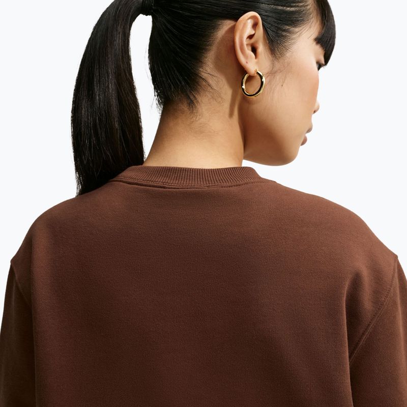 Bluza damska Nike Studio Fleece cacao wow/sail 6