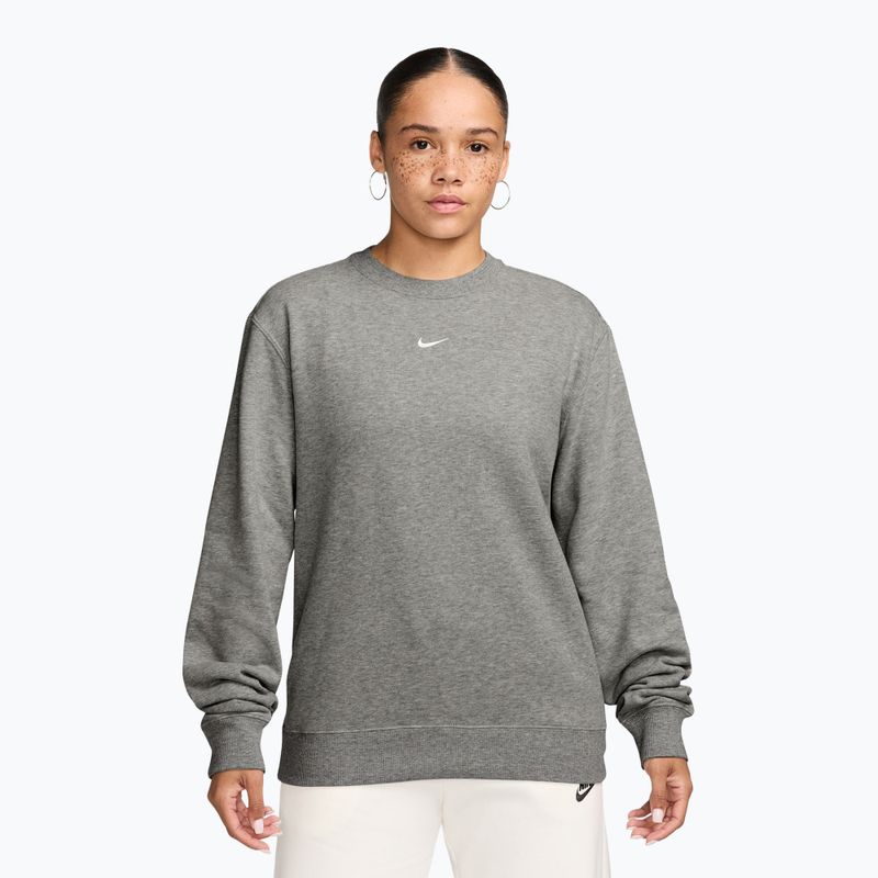 Bluza damska Nike Studio Fleece Lightweight dark grey heather/sail