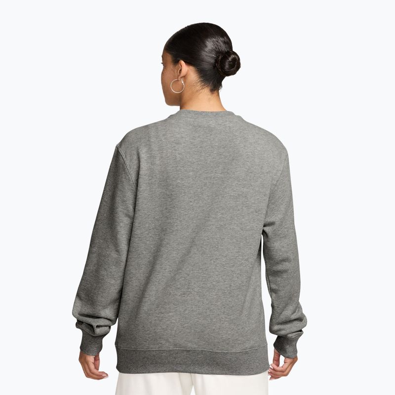 Bluza damska Nike Studio Fleece Lightweight dark grey heather/sail 2