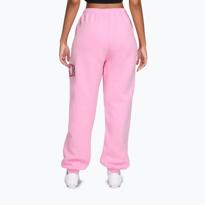 Spodnie damskie Nike Studio Fleece pink rise/pink smoke 2