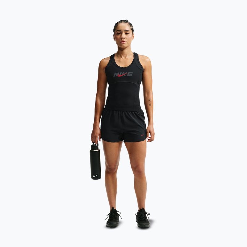Spodenki treningowe damskie Nike One black/black/university red 2