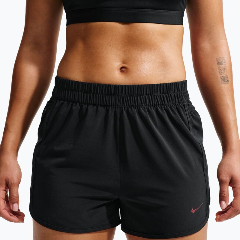 Spodenki treningowe damskie Nike One black/black/university red 4