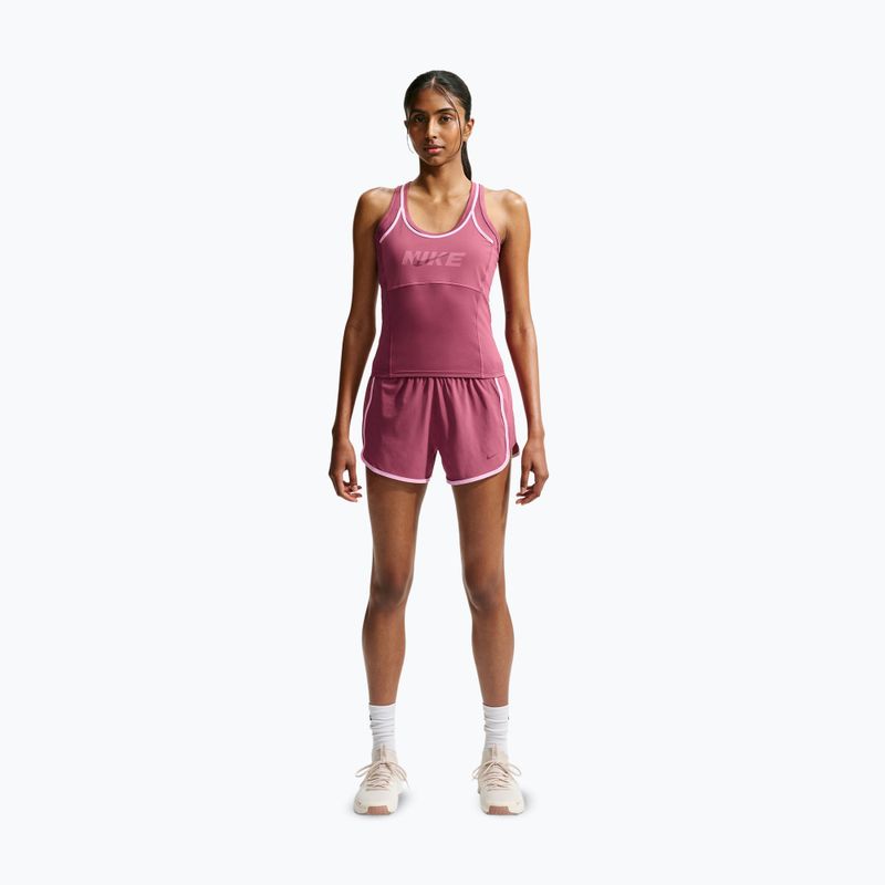 Koszulka treningowa damska Nike One pink smoke/pink rise/mystic dates/white 2