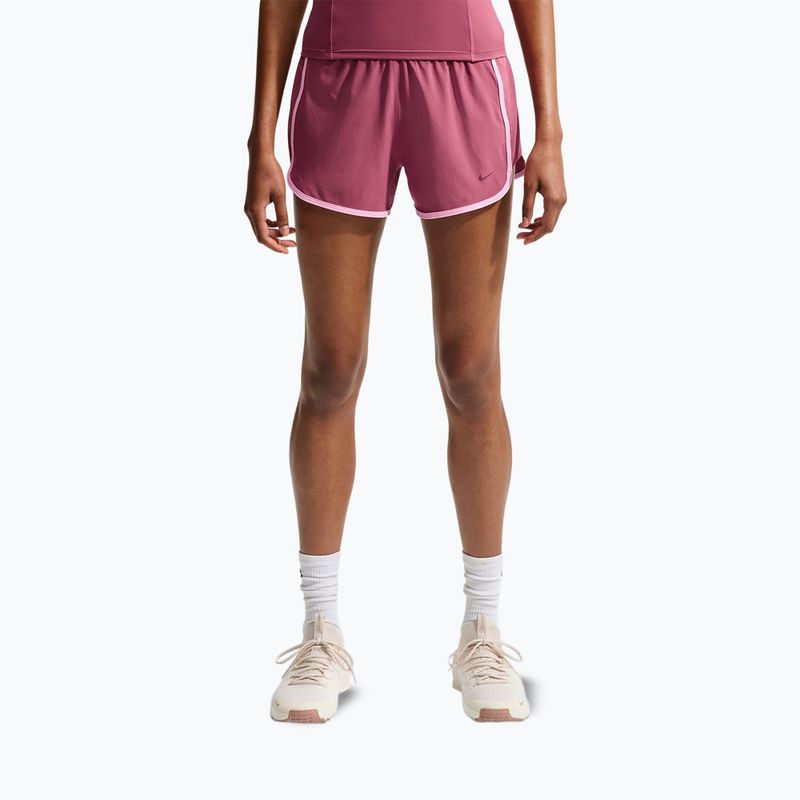 Spodenki treningowe damskie Nike One pink smoke/pink rise/mystic dates