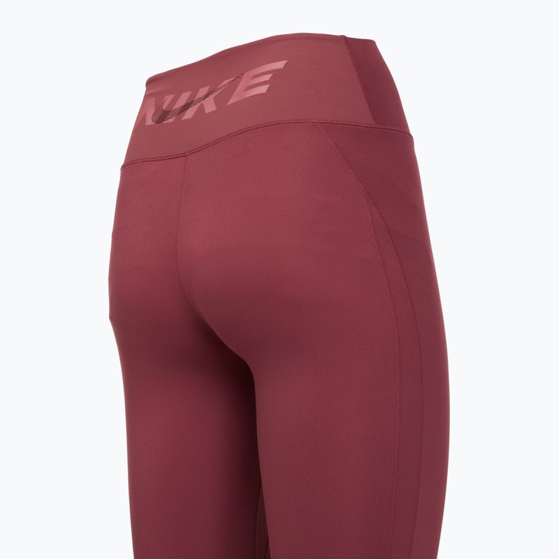 Legginsy damskie Nike One pink smoke/pink smoke/pink rise/white 10