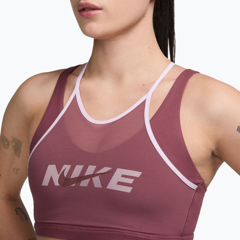 Biustonosz treningowy Nike One pink smoke/bleached lilac/mystic dates 3