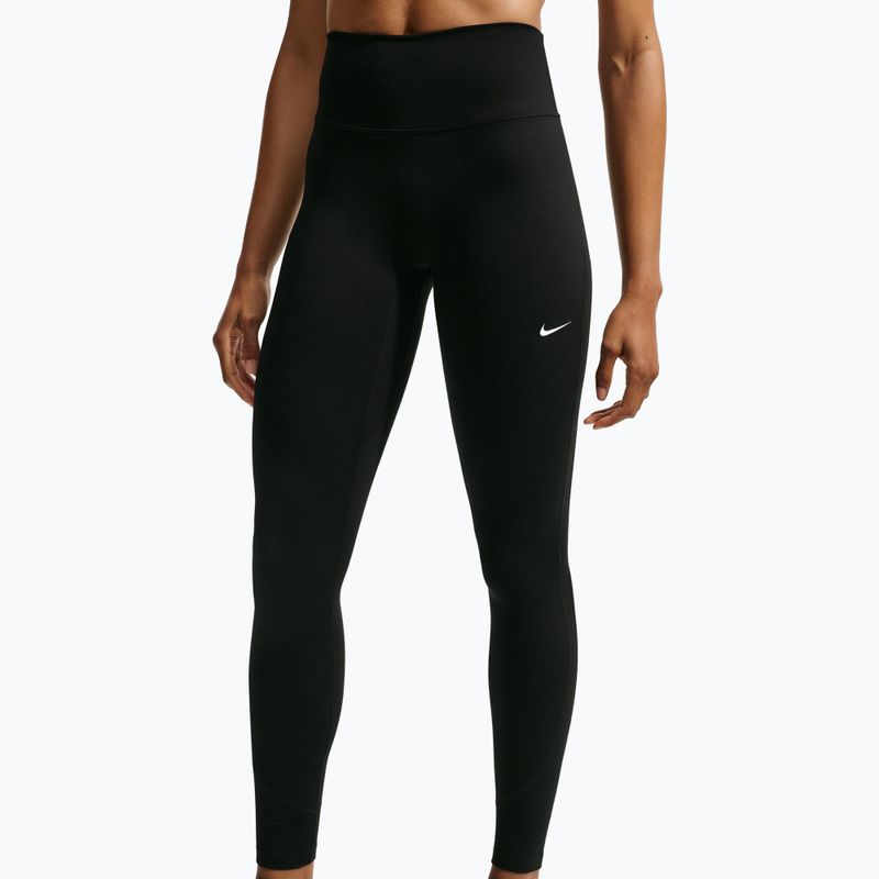 Legginsy damskie Nike One black/black/university red/white 4
