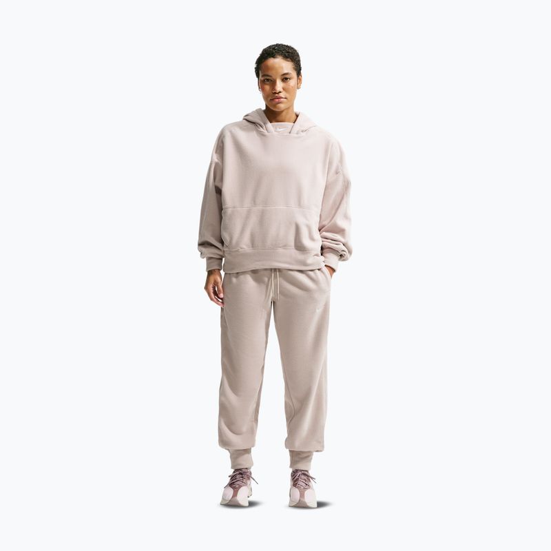 Spodnie damskie Nike One Therma-FIT Mid Rise cream ii/white 2