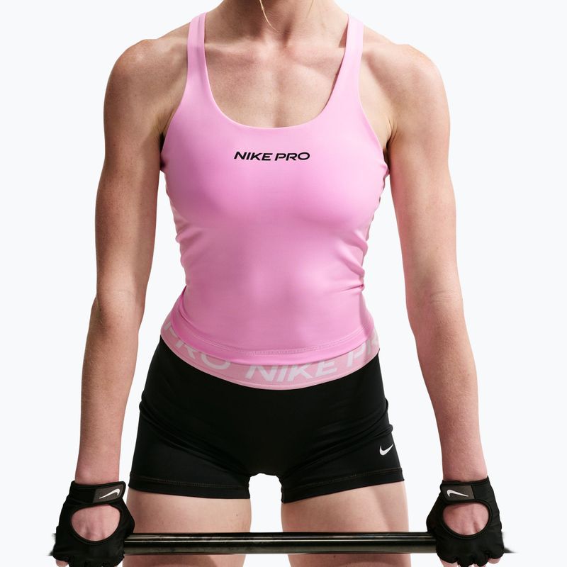 Koszulka treningowa damska Nike Pro Sculpt pink rise/black 4