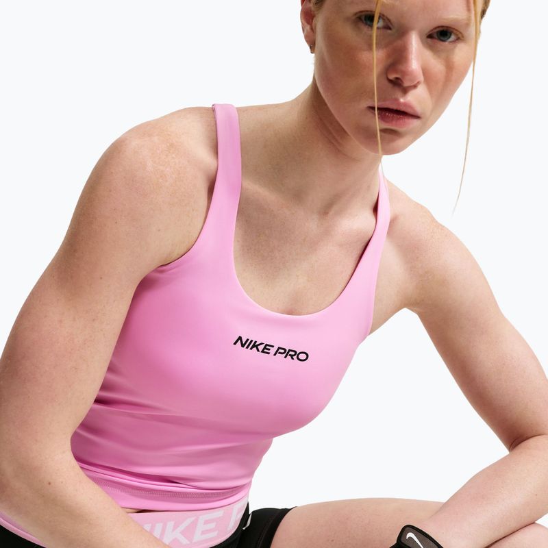 Koszulka treningowa damska Nike Pro Sculpt pink rise/black 5