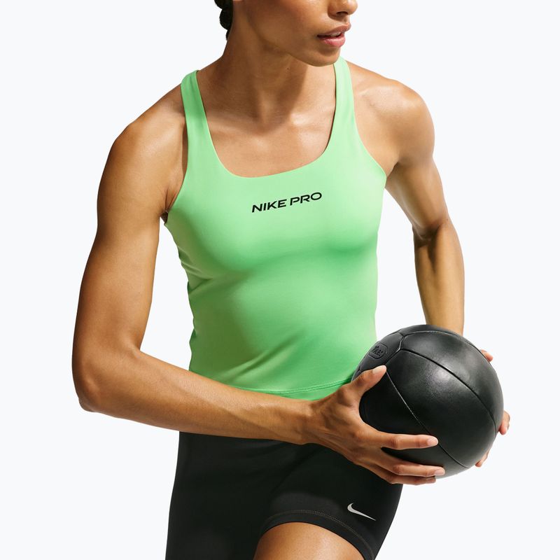 Koszulka treningowa damska Nike Pro Sculpt illusion green/cucumber calm/black 5