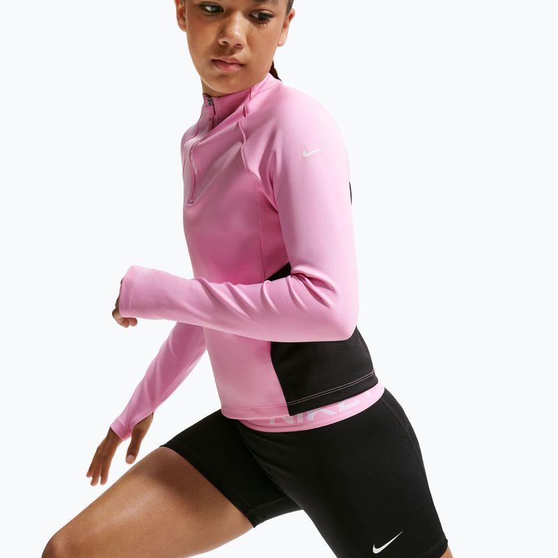 Spodenki dziecięce Nike Pro black/pink rise/white 5