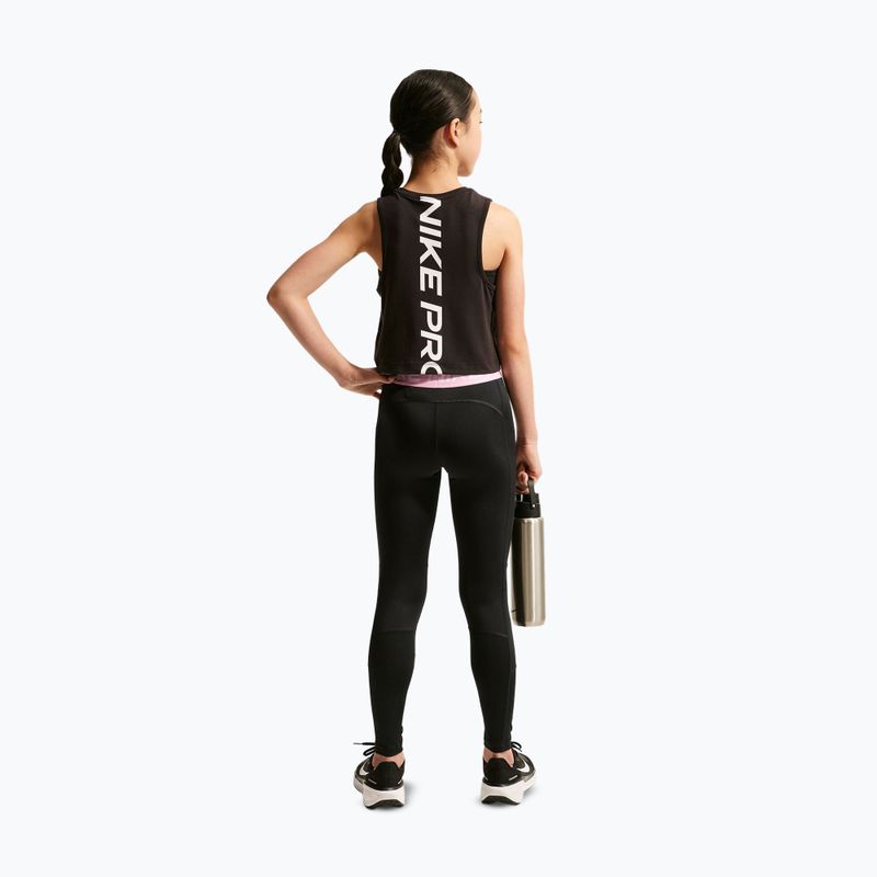 Legginsy dziecięce Nike Pro Dri-FIT black/pink rise/white 3