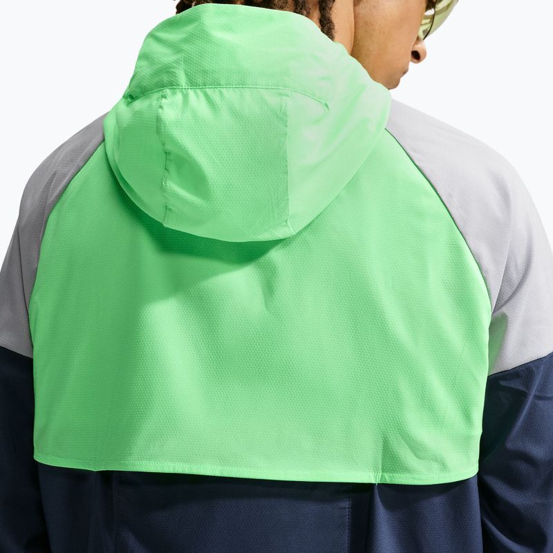 Kurtka do biegania męska Nike Impossibly Light Windrunner midnight navy/illusion green/wolf grey 5