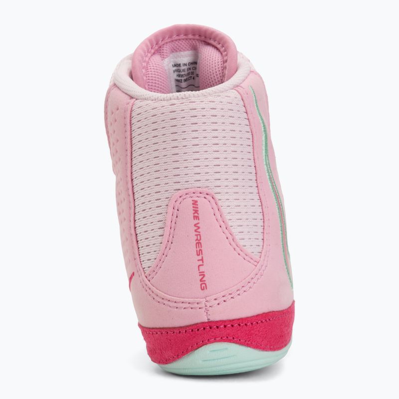 Buty zapaśnicze Nike Inflict 4 pink foam/desert pink/pink rise/rrtic green 6