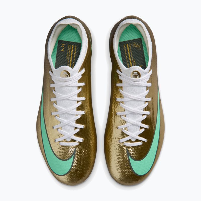 Buty piłkarskie dziecięce Nike Jr. Vapor 17 Pro "Kylian Mbappé" Jr FG Metallic Gold/Green Glow 3