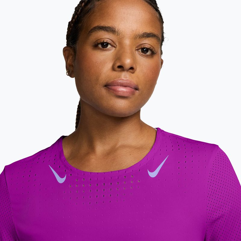 Koszulka do biegania damska Nike AeroSwift Dri-Fit ADV vivid purple/purple pulse 3