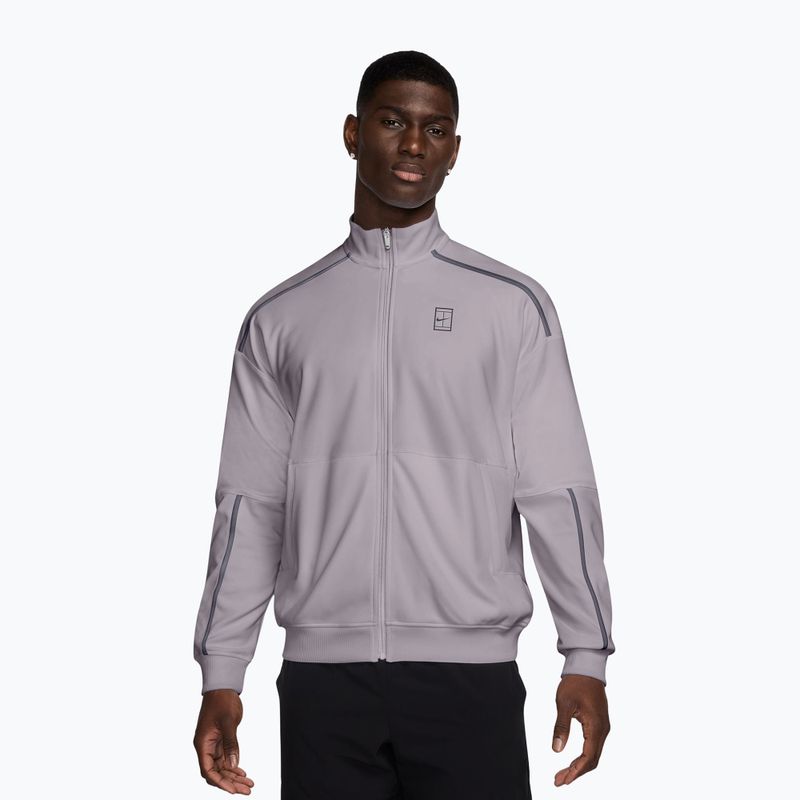 Bluza tenisowa męska Nike Court Heritage silver lilac/gridiron