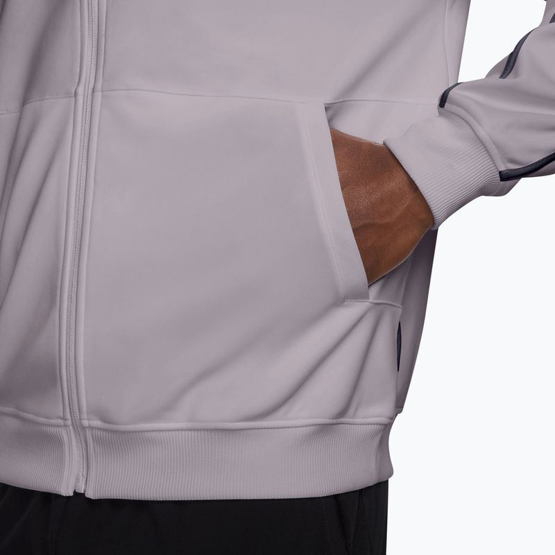 Bluza tenisowa męska Nike Court Heritage silver lilac/gridiron 3