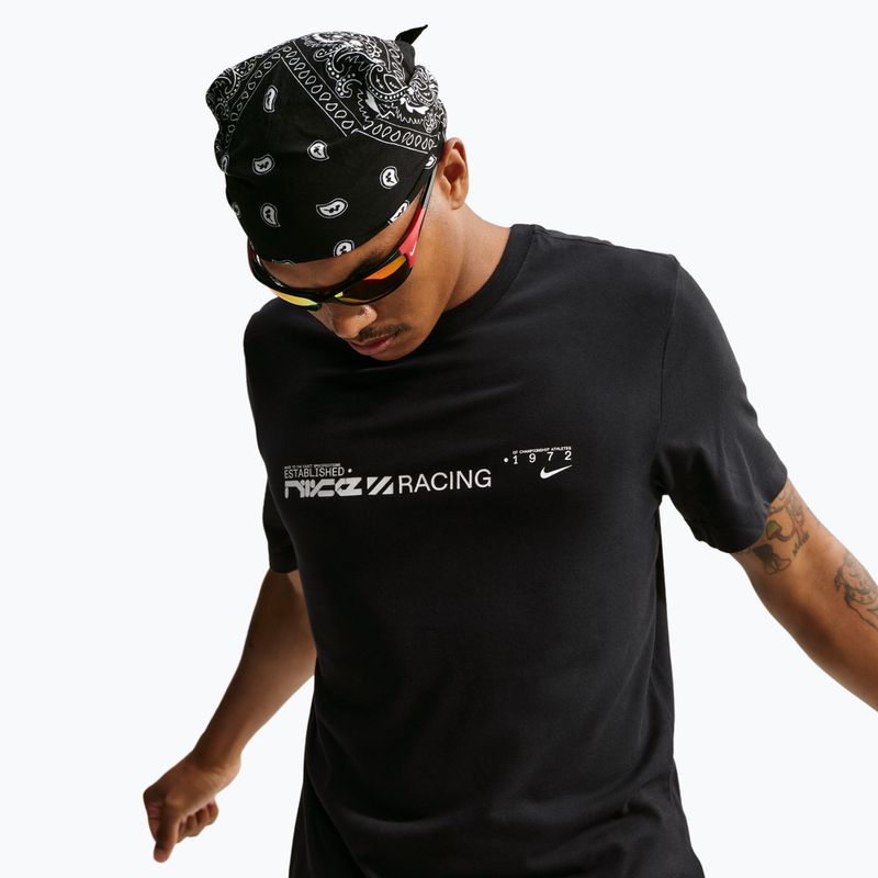 Koszulka do biegania męska Nike Dri-Fit Graphic black/white 3