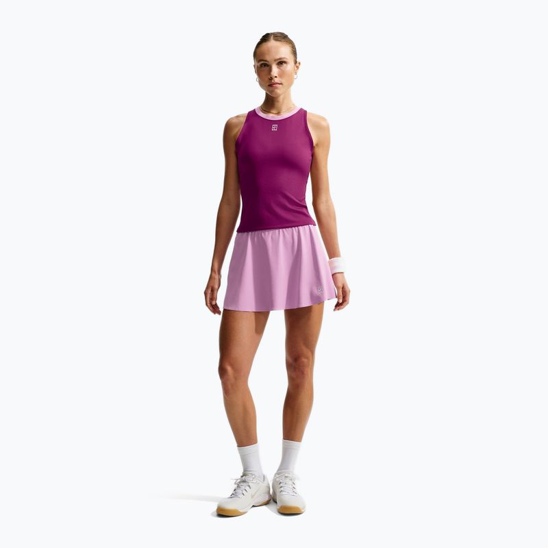 Spódnica tenisowa Nike Court Advantage orchid/white 2