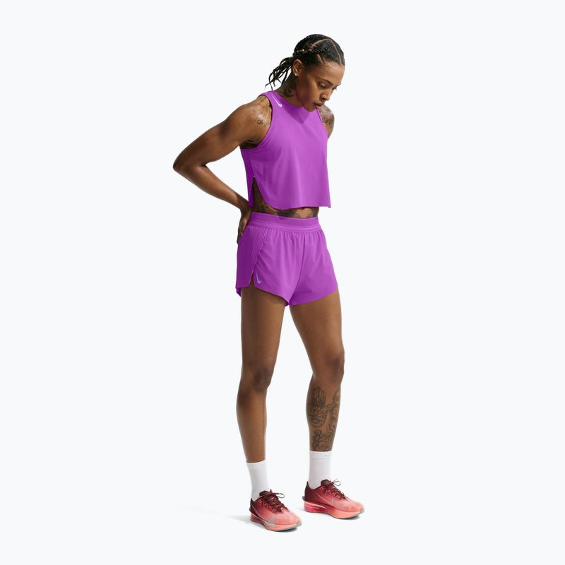 Koszulka do biegania damska Nike AeroSwift Dri-Fit ADV vivid purple/purple pulse 2