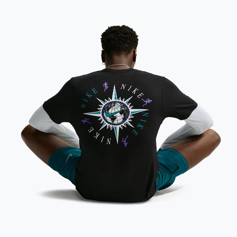 Koszulka do biegania męska Nike Dri-Fit Graphic black/action grape 5