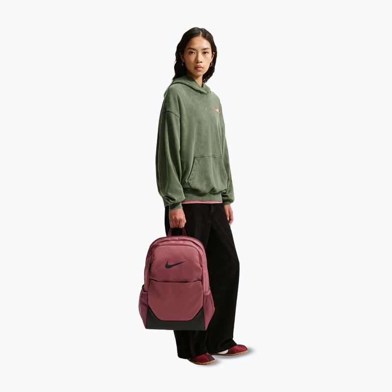 Plecak Nike Brasilia 24 l pink smoke/black/gridiron 11