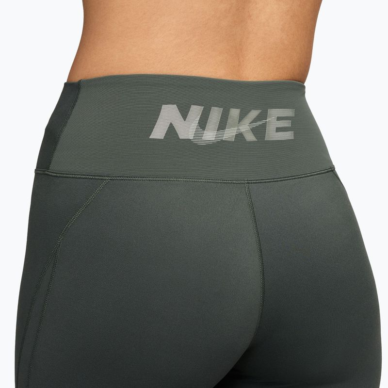 Legginsy damskie Nike One camo green/camo green/jade horizon/white 3