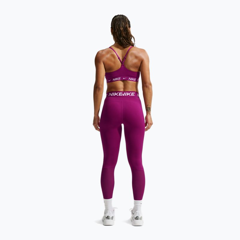 Biustonosz treningowy damski Nike Dri-Fit Indy Light Support true berry 3
