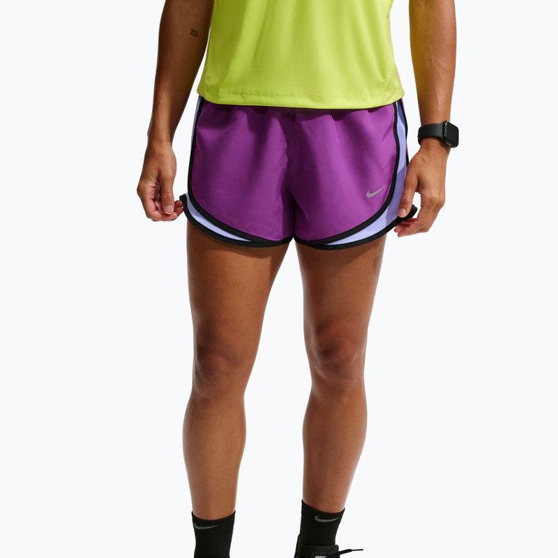 Spodenki do biegania damskie Nike Tempo Dri-Fit Mid-Rise bold berry/purple pulse
