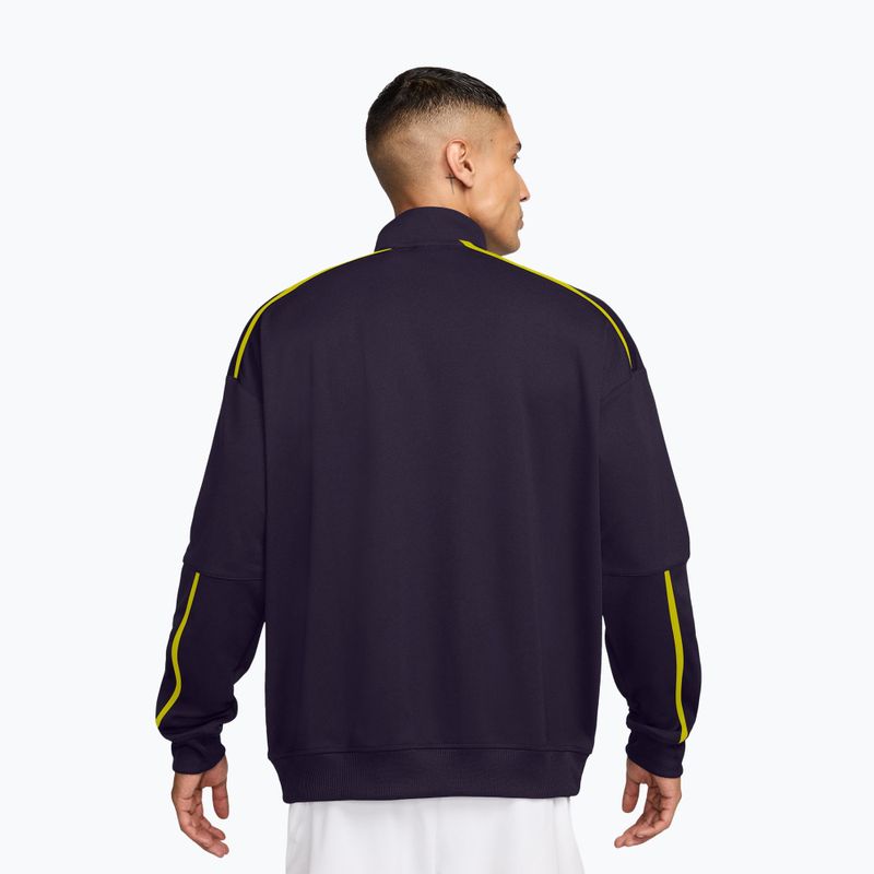 Bluza tenisowa męska Nike Court Heritage purple dynasty/lemon venom 2