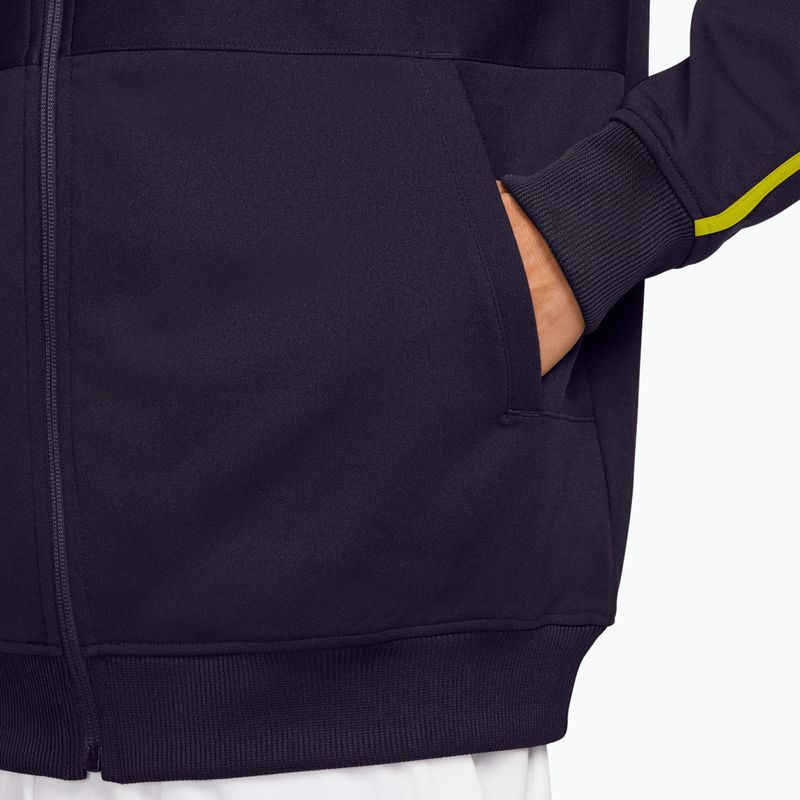 Bluza tenisowa męska Nike Court Heritage purple dynasty/lemon venom 3