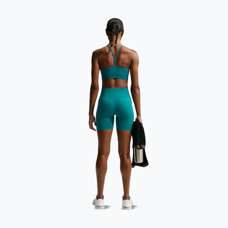 Spodenki damskie Nike Pro Seamless High-Waisted Biker 5" bright spruce 3