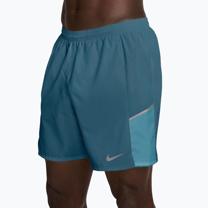 Spodenki męskie Nike Miler Dri-Fit 7" smokey blue/cerulean 3