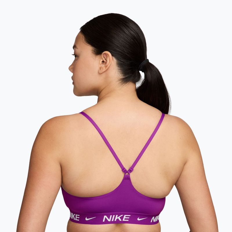 Biustonosz treningowy damski Nike Dri-Fit Indy Light Support vivid purple 2