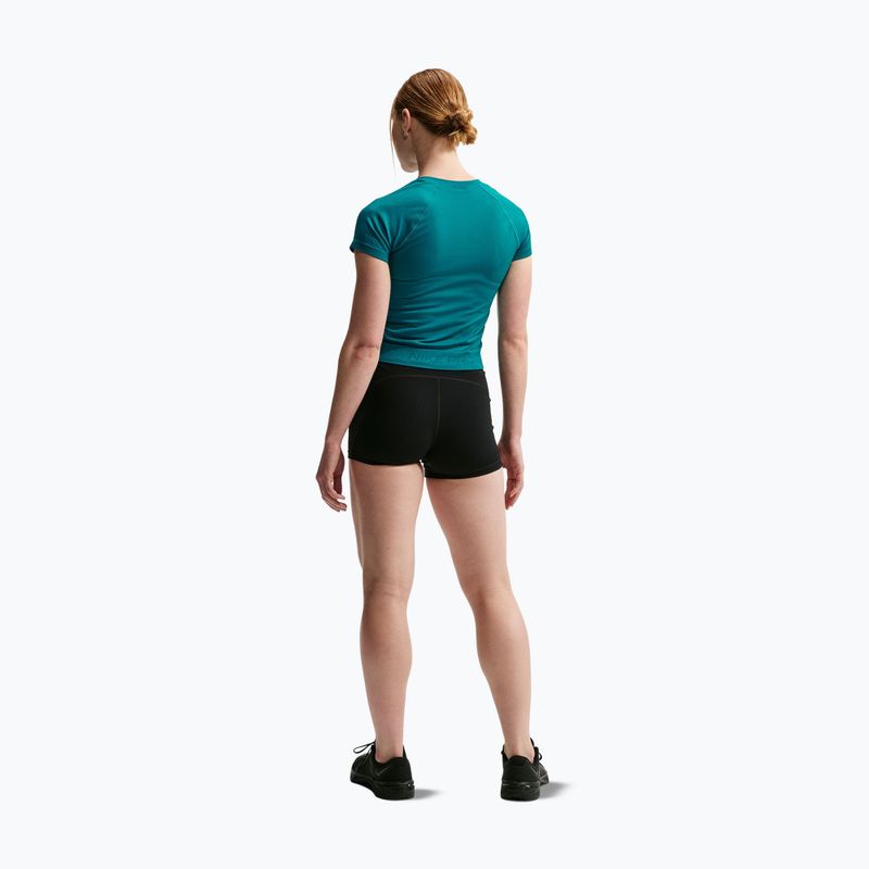 Koszulka treningowa damska Nike Pro Seamless Dri-Fit SS bright spruce 3