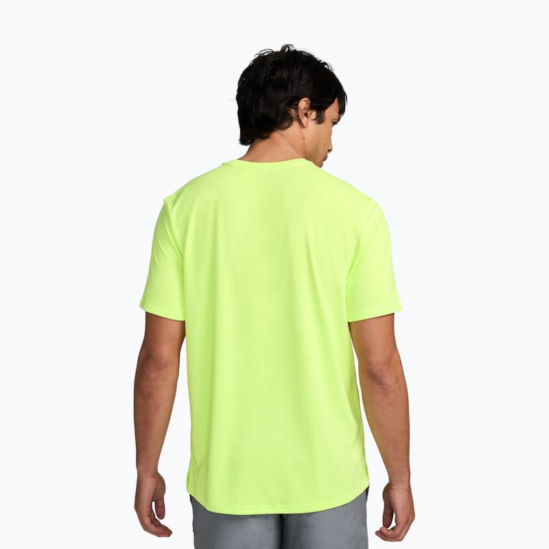 Koszulka do biegania męska Nike Miler Dri-Fit UV light lemon twist 2