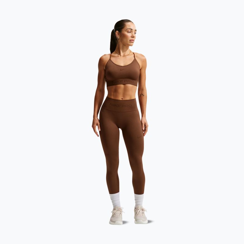 Legginsy damskie Nike Pro Seamless High-Waisted 7/8 cacao wow 2