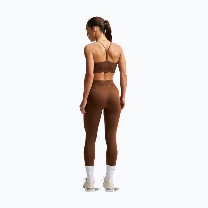 Legginsy damskie Nike Pro Seamless High-Waisted 7/8 cacao wow 3
