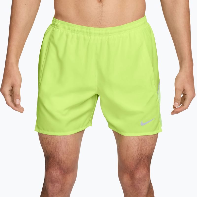Spodenki męskie Nike Miler Dri-Fit Brief Lined 5" light lemon twist