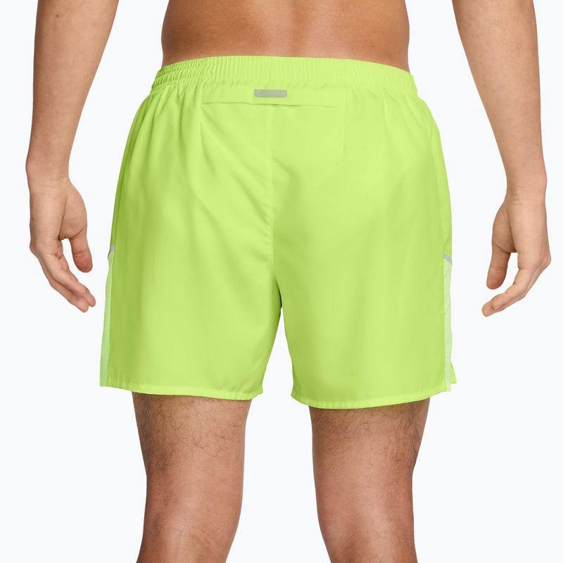 Spodenki męskie Nike Miler Dri-Fit Brief Lined 5" light lemon twist 2