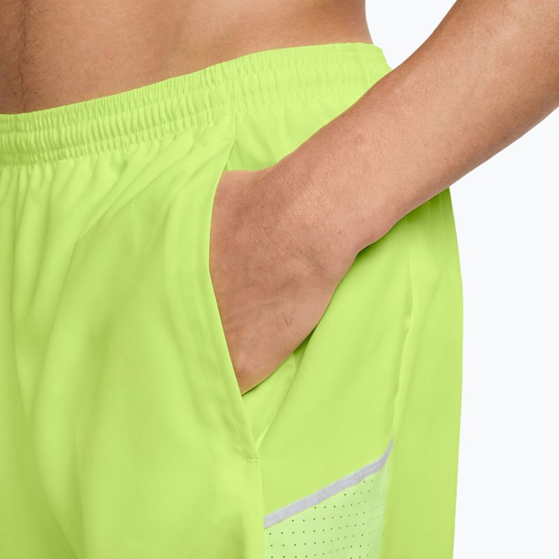 Spodenki męskie Nike Miler Dri-Fit Brief Lined 5" light lemon twist 4