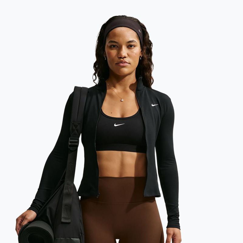 Legginsy damskie Nike One High Waisted Flared cacao wow/white