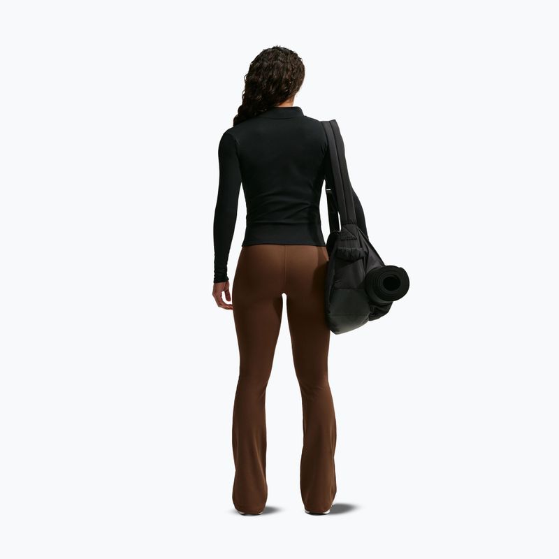 Legginsy damskie Nike One High Waisted Flared cacao wow/white 3