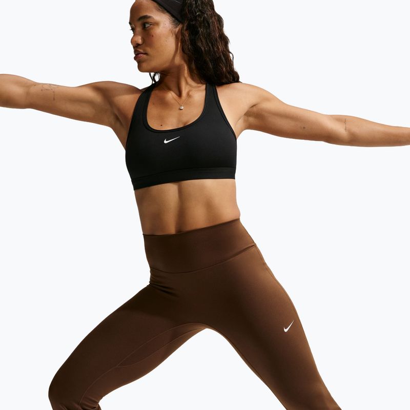 Legginsy damskie Nike One High Waisted Flared cacao wow/white 7