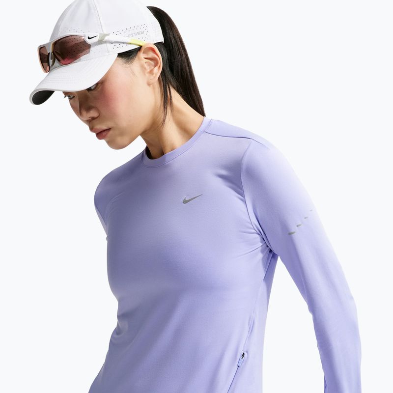 Longsleeve do biegania damski Nike Swift Dri-FIT UV LS purple pulse 5