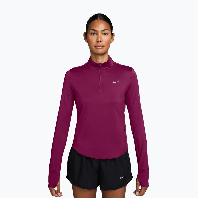 Bluza do biegania damska Nike Swift Dri-FIT UV 1/4-Zip true berry