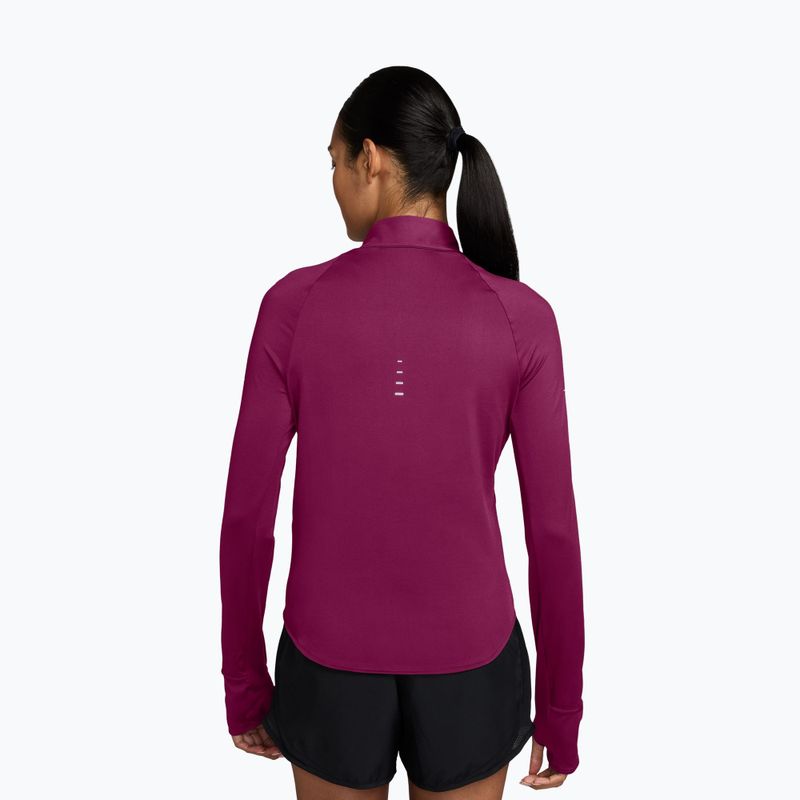 Bluza do biegania damska Nike Swift Dri-FIT UV 1/4-Zip true berry 2
