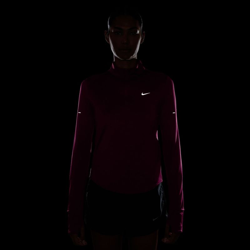 Bluza do biegania damska Nike Swift Dri-FIT UV 1/4-Zip true berry 4